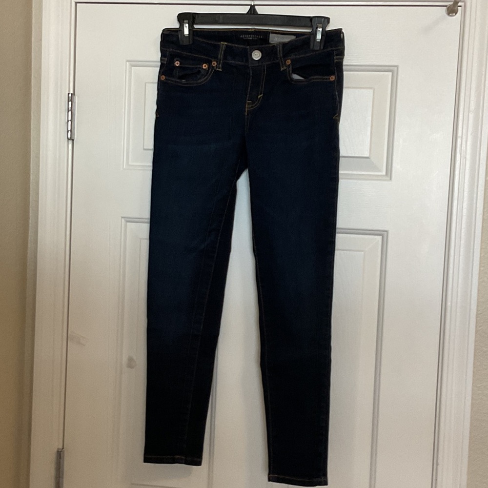 Aeropostale Women's Deep Indigo Skinny Jeans, size 6, perfect new condition. - Picture 3 of 10